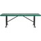 Global Industrial 8' Rectangular Expanded Metal Outdoor Table, Green 277570GN - alternate 4